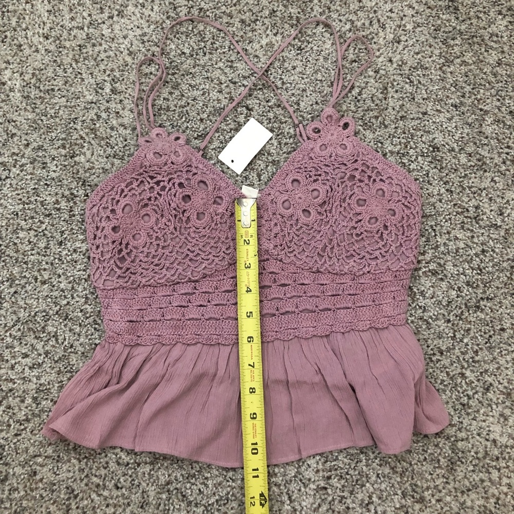 Aero Crochet Baby Doll Tank NWT - Picture 4 of 4